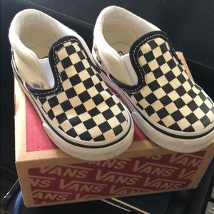 Checkered Slip On Vans